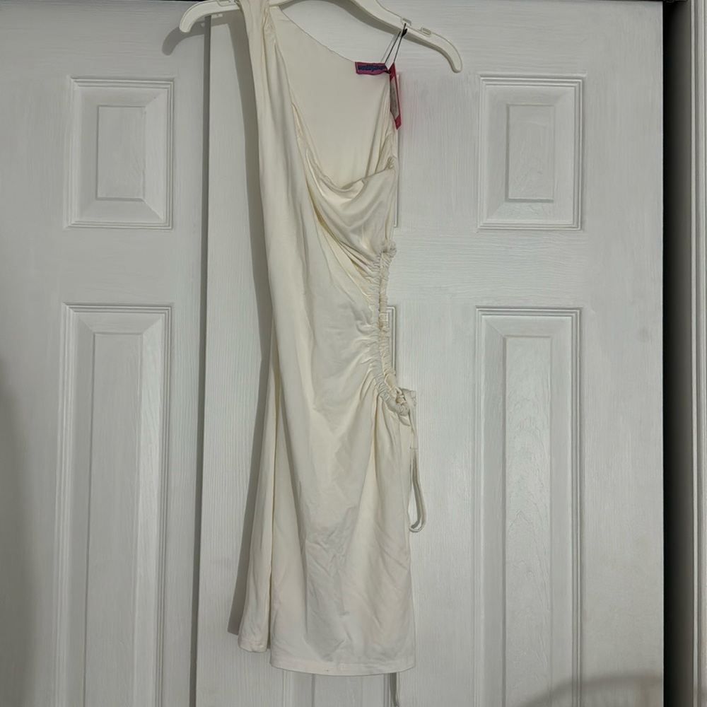 Cream mini dress